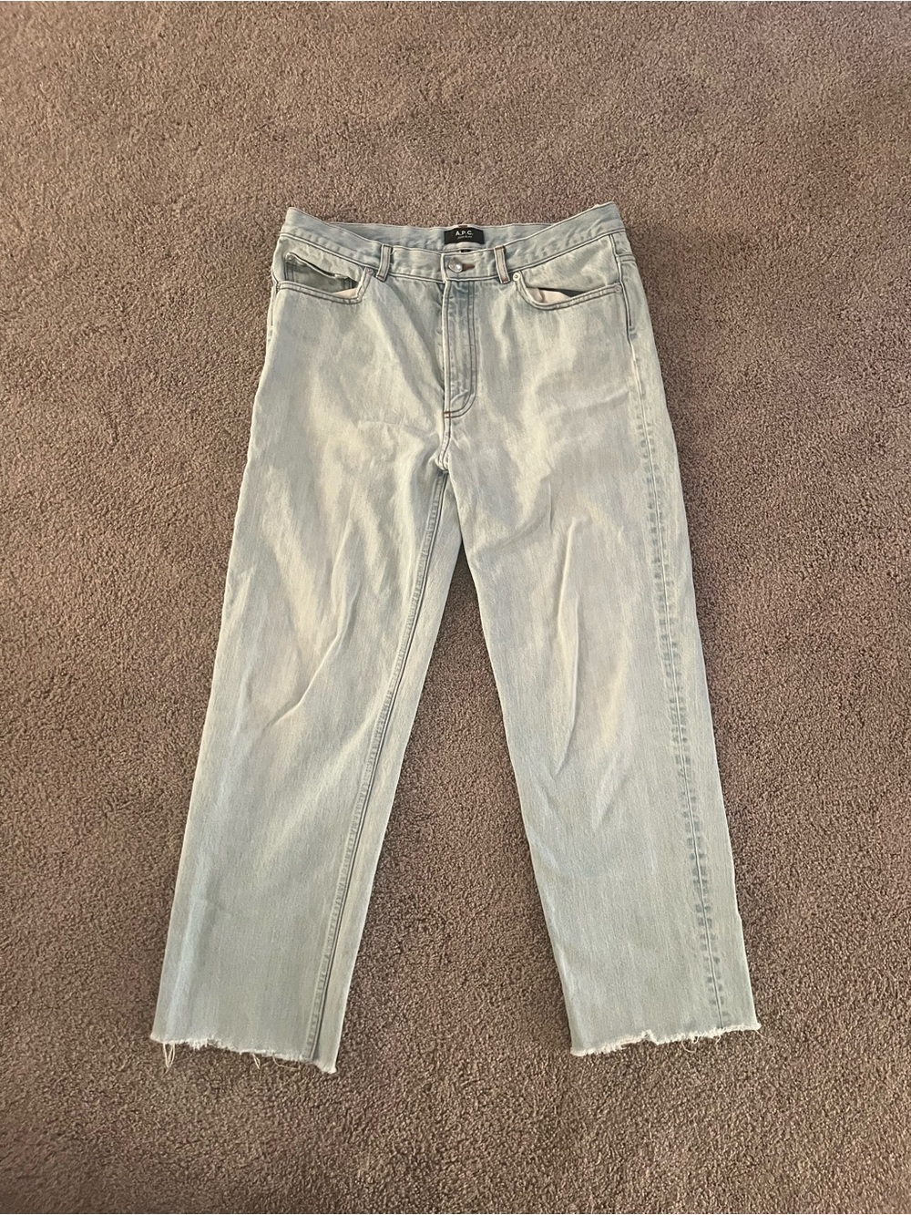 A.P.C. Light Blue Straight-Leg Jeans